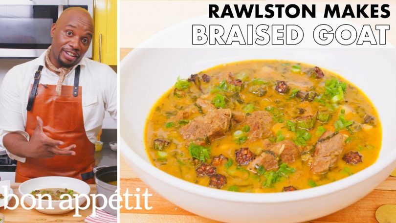 Rawlston Makes Braised Goat | From the Home Kitchen | Bon Appétit