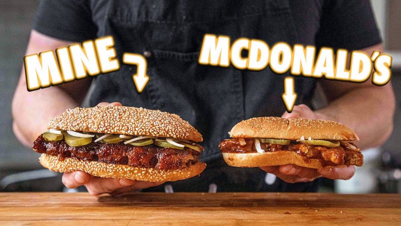 Making The McDonald’s McRib At Home | But Better