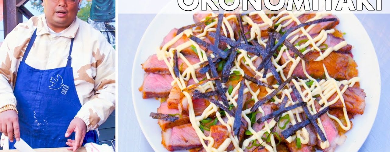 Harold Makes Steak Okonomiyaki (Japanese Pancake) | From the Home Kitchen | Bon Appétit
