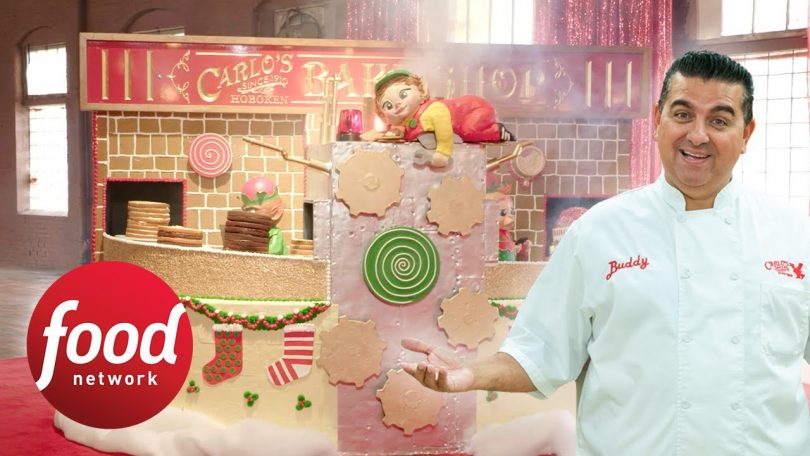 Buddy Valastro Makes a Giant Santa’s Workshop Christmas Cake | Buddy Vs. Christmas | Food Network