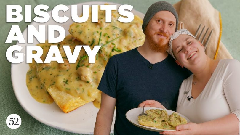 Erin & Derek Make Biscuits & Gravy | Bake It Up a Notch Bite Size