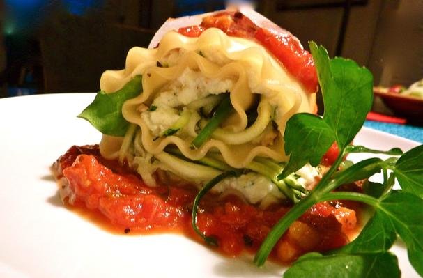 Veggie Lasagna Rolls W/ Peppery Pecorino Marinara Recipe