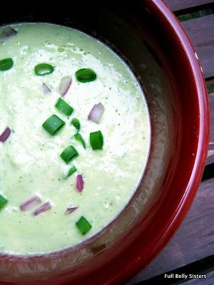 Chilled Cucumber Avocado Soup with Yogurt and Kefir Recipe