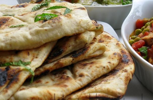 Mint, Fennel and Garlic Naan Recipe