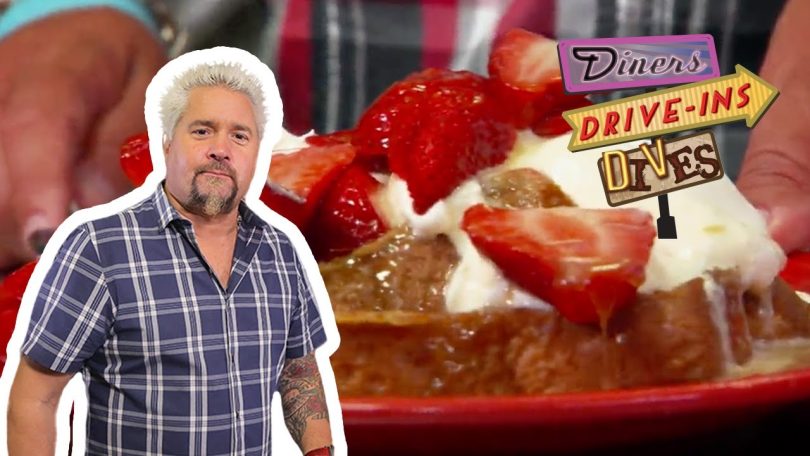 Guy Fieri Eats Creme Brulee French Toast in San Diego | Diners, Drive-Ins and Dives | Food Network