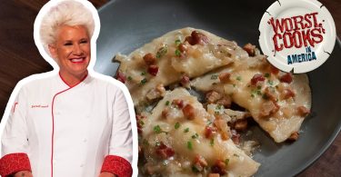 Anne Burrell’s Potato and Cheddar Pierogies | Worst Cooks in America | Food Network