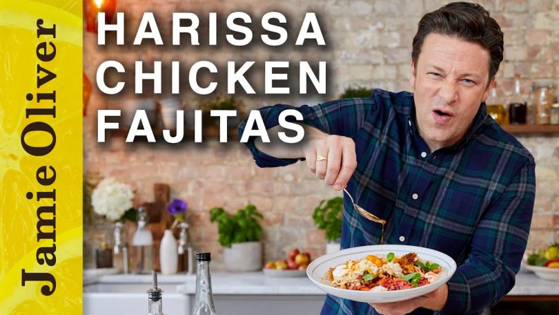 Easy Harissa Roast Chicken Fajitas | Jamie Oliver