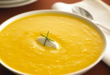 Butternut Squash Soup with Fresh Goat Cheese Recipe