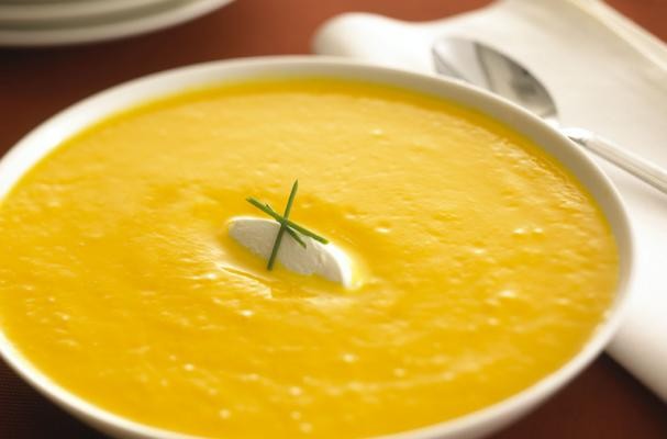 Butternut Squash Soup with Fresh Goat Cheese Recipe