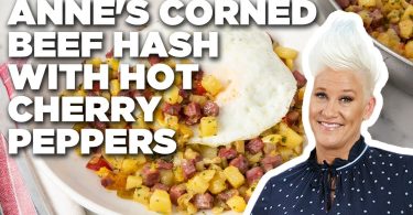 Anne Burrell’s Corned Beef Hash with Hot Cherry Peppers | Food Network