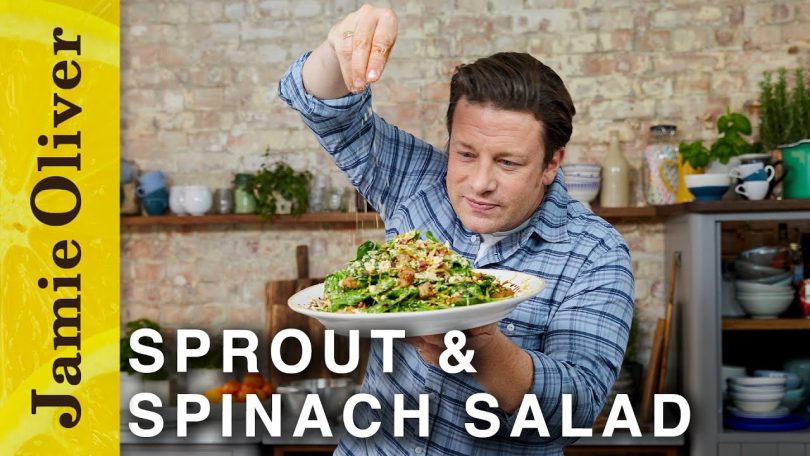 Warm Sprout & Spinach Salad | Jamie Oliver