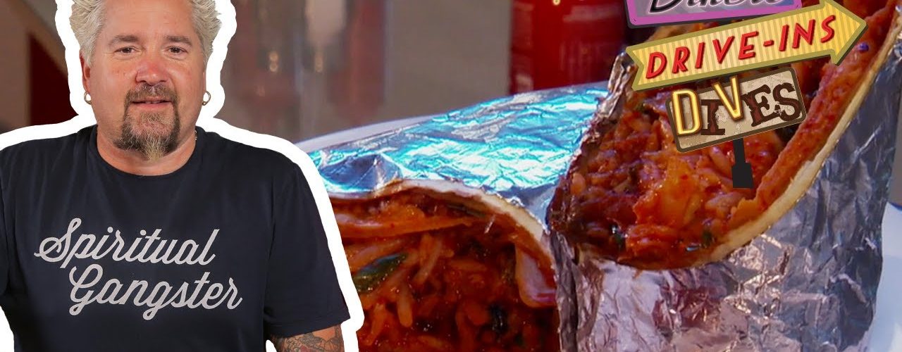 Guy Fieri Eats the HRD Spicy Burrito | Diners, Drive-Ins and Dives | Food Network